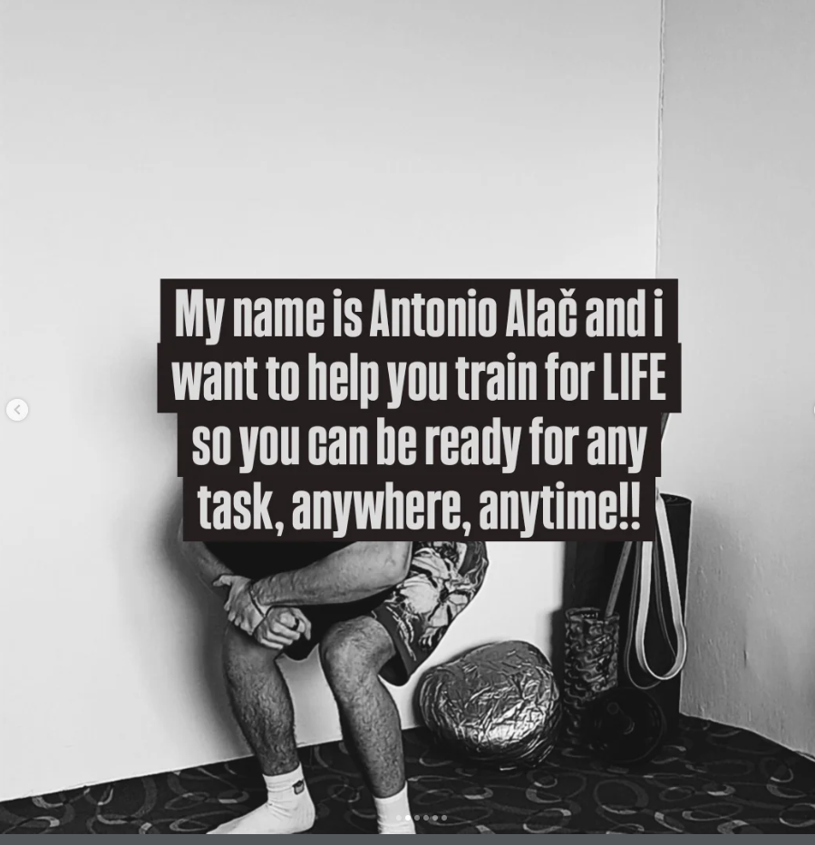 Antonio introducing his training approach